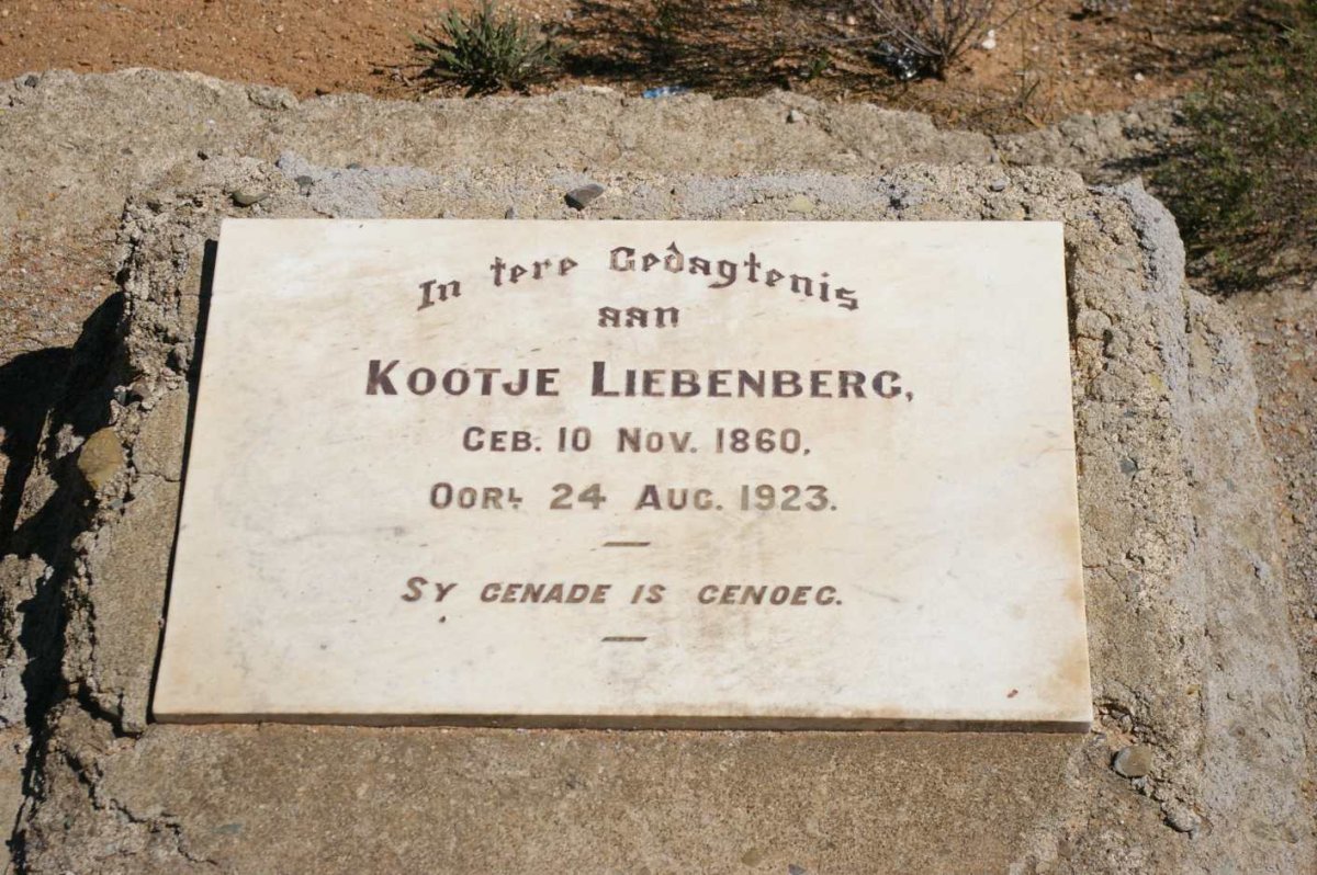 LIEBENBERG Kootje 1860-1923