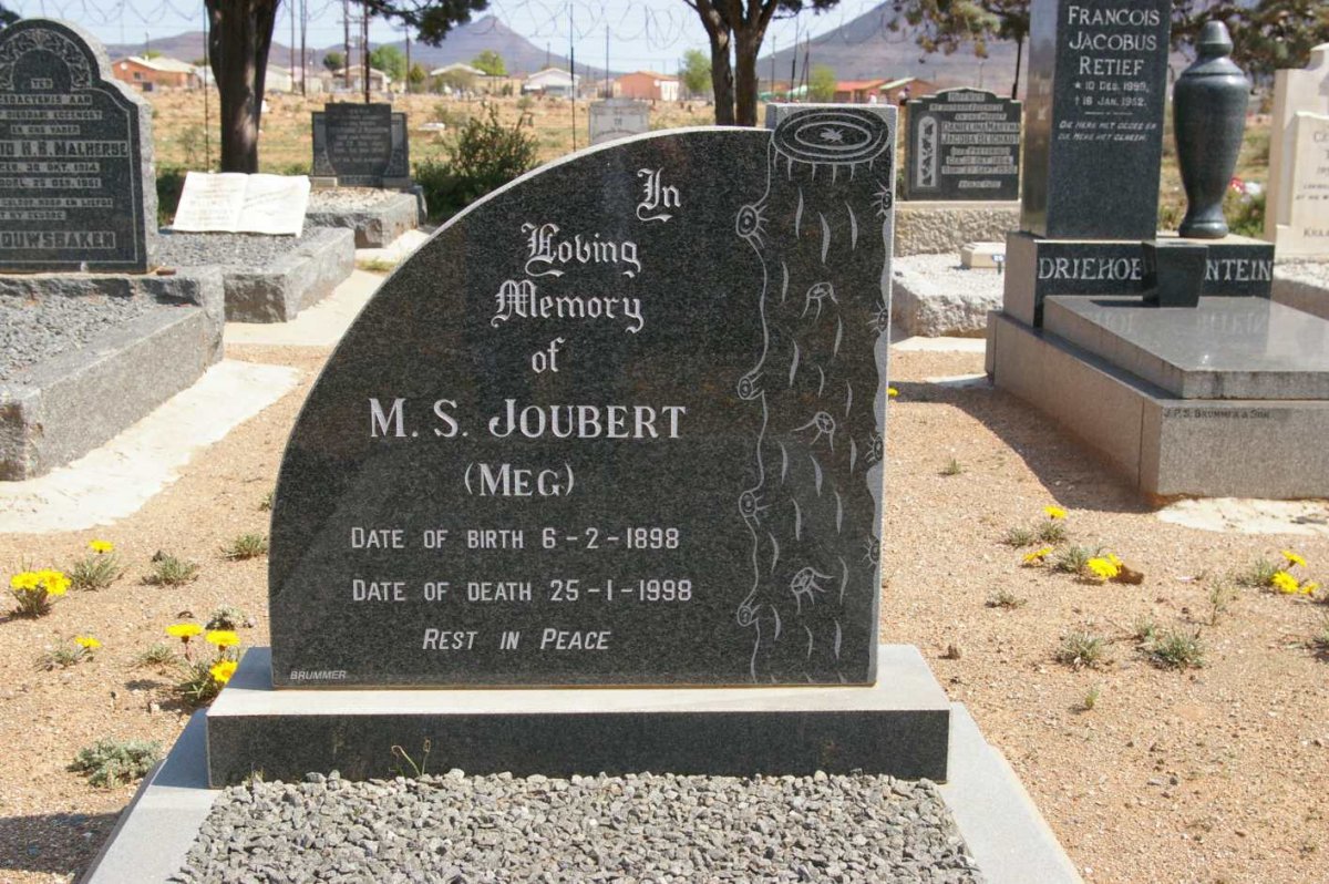 JOUBERT M.S. 1898-1998