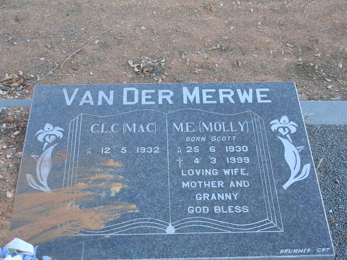 MERWE C.L.C., van der 1932- &amp; M.E. SCOTT 1930-1999
