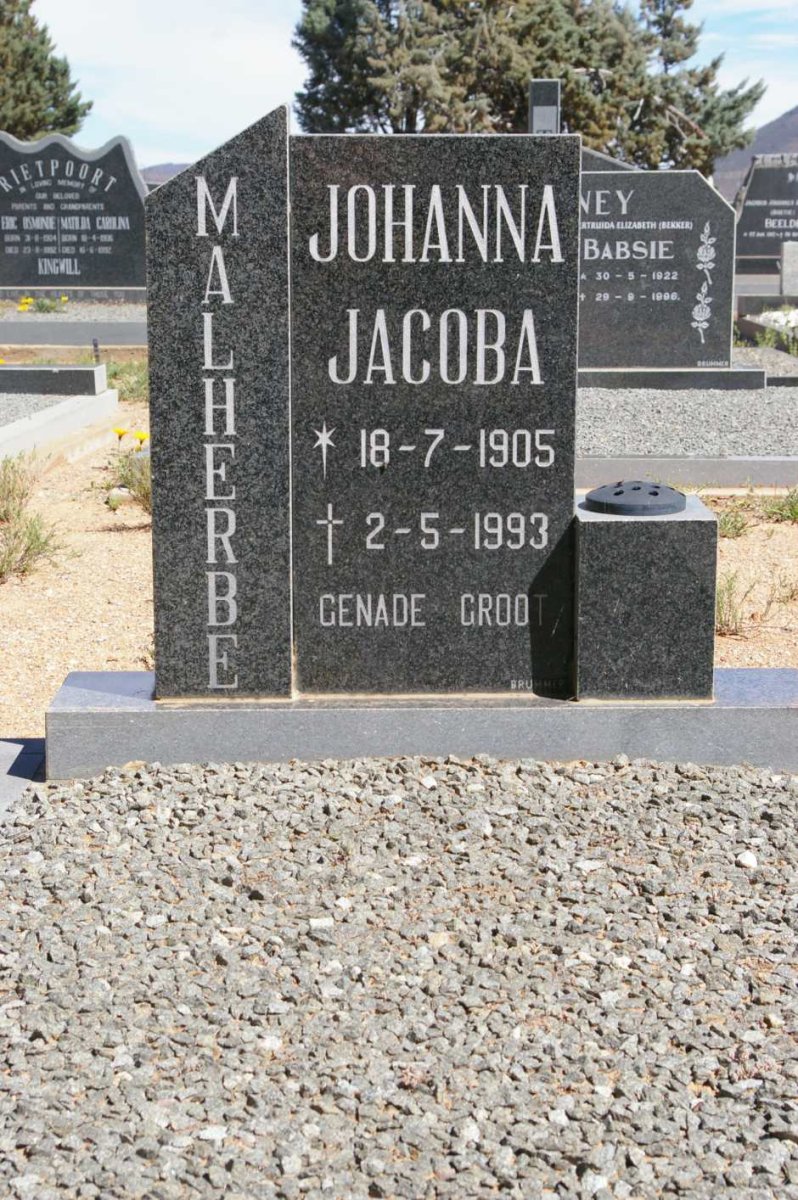 MALHERBE Johanna Jacoba 1905-1993