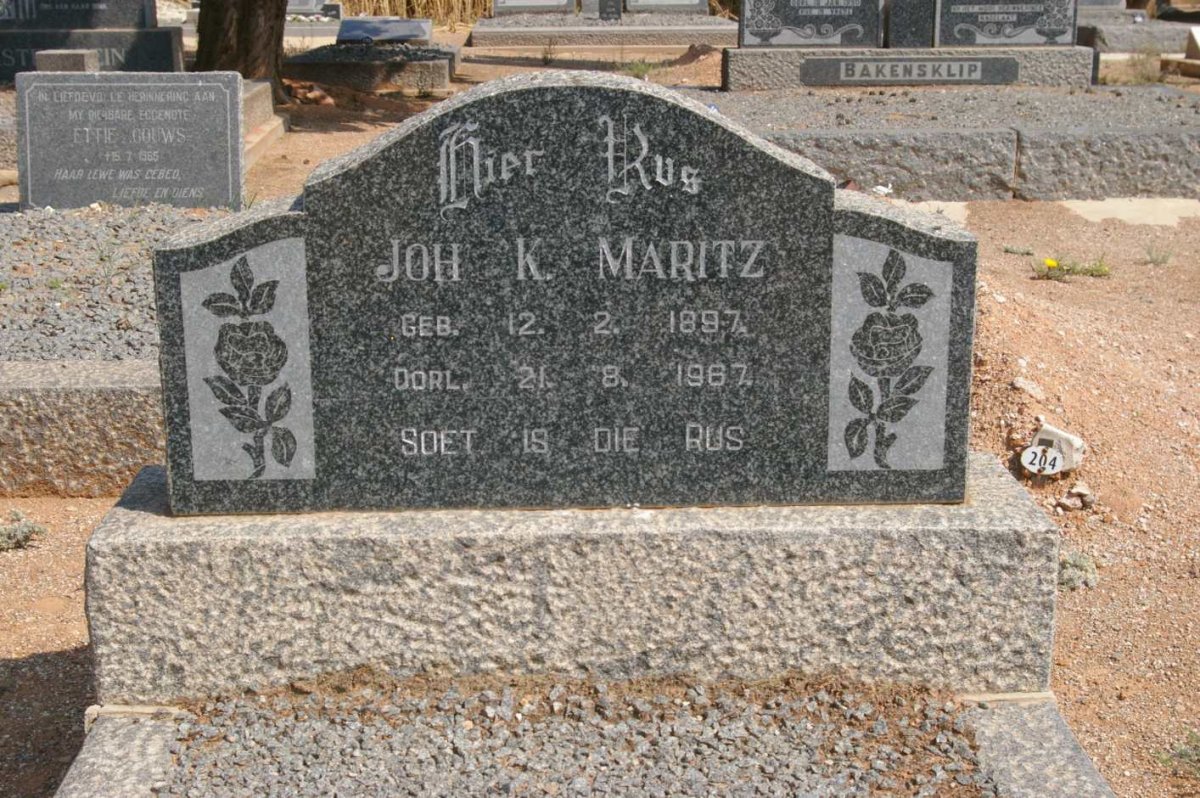 MARITZ Joh. K. 1897-1967