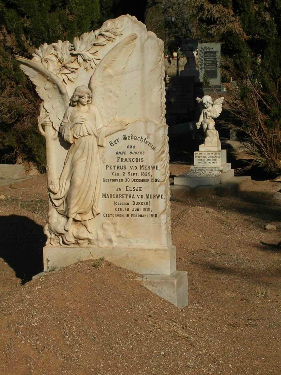 MERWE Francois Petrus, v.d. 1825-1908 &amp; Elsje Margaretha BURGER 1831-1910