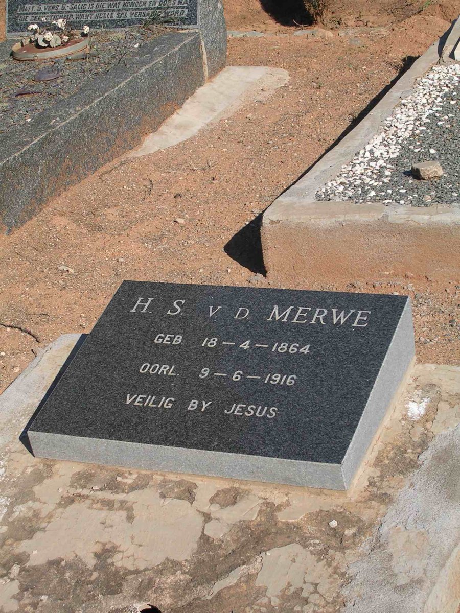 MERWE H.S., v.d. 1864-1916