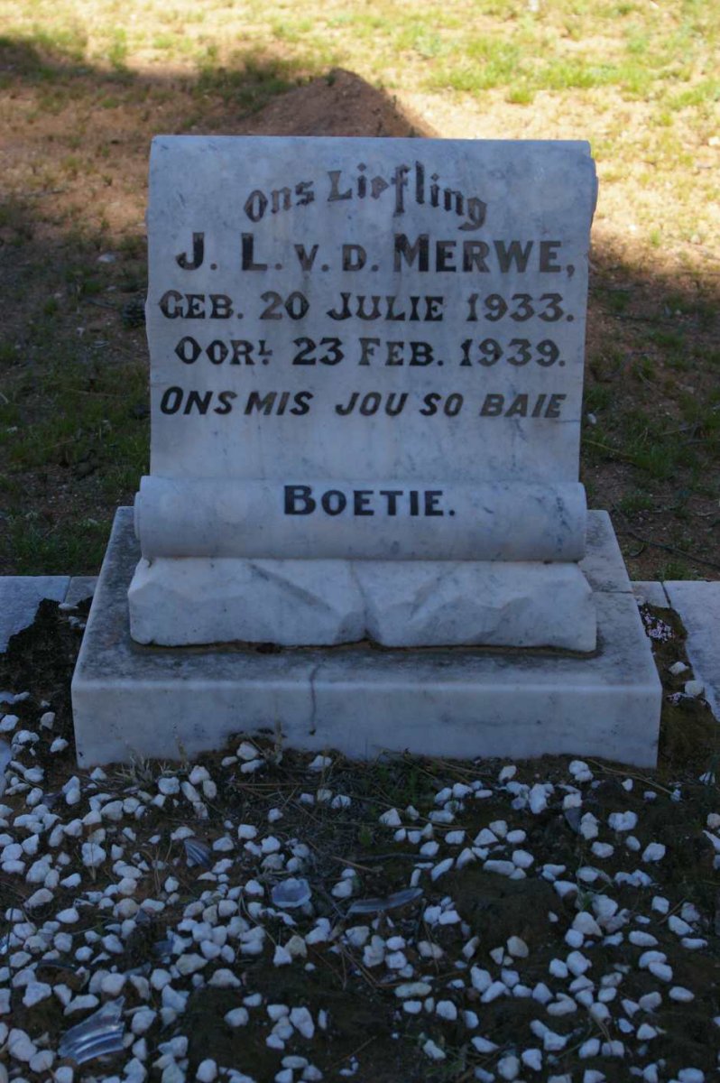 MERWE J.L., v.d. 1933-1939