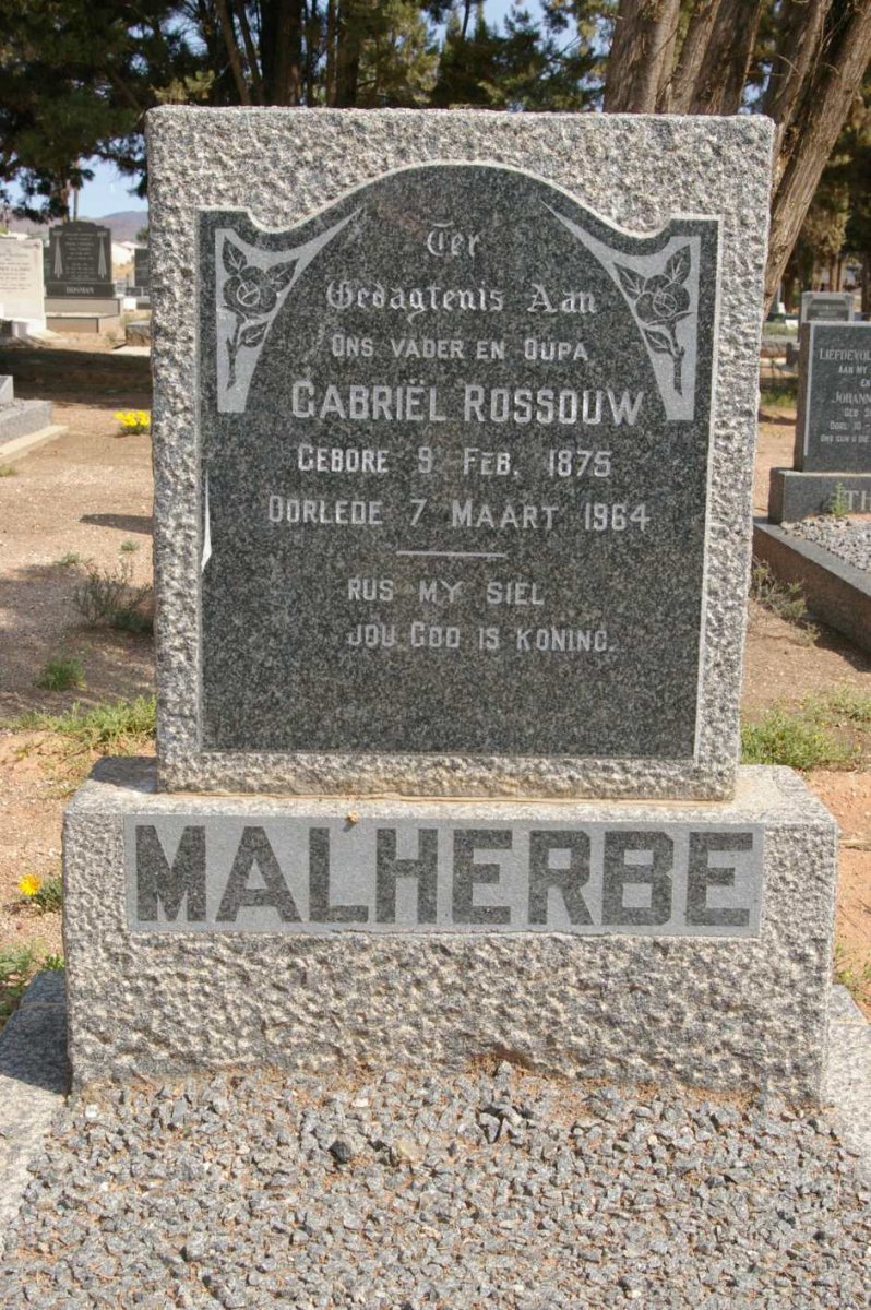MALHERBE Gabriël Rossouw 1875-1964