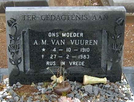 VUUREN A.M., van 1910-1983