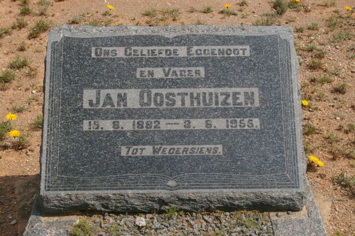 OOSTHUIZEN Jan 1882-1955