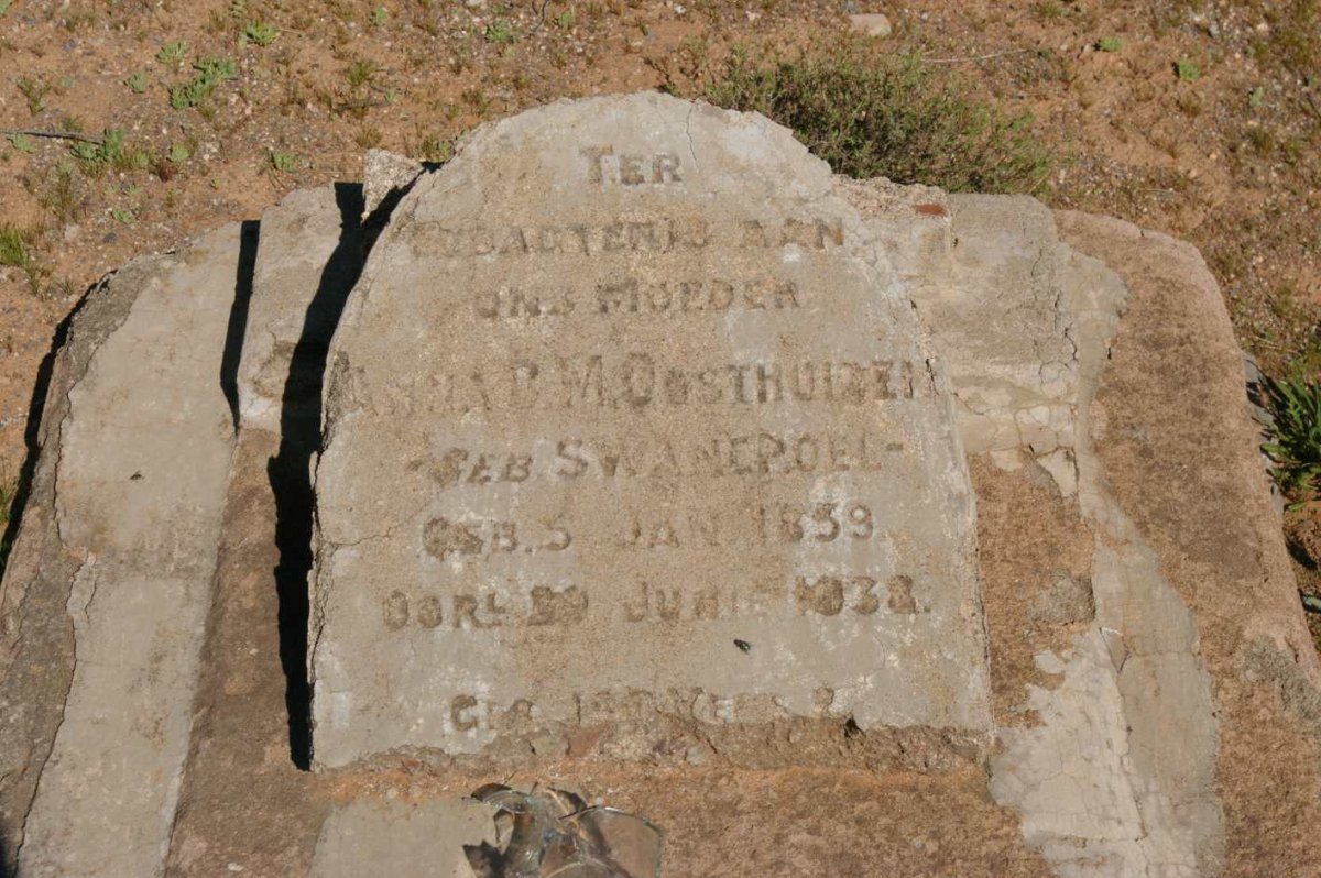 OOSTHUIZEN Anna B.M. nee SWANEPOEL 1859-193?