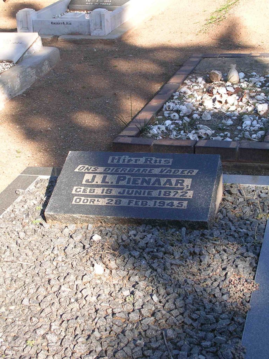 PIENAAR J.L. 1872-1945