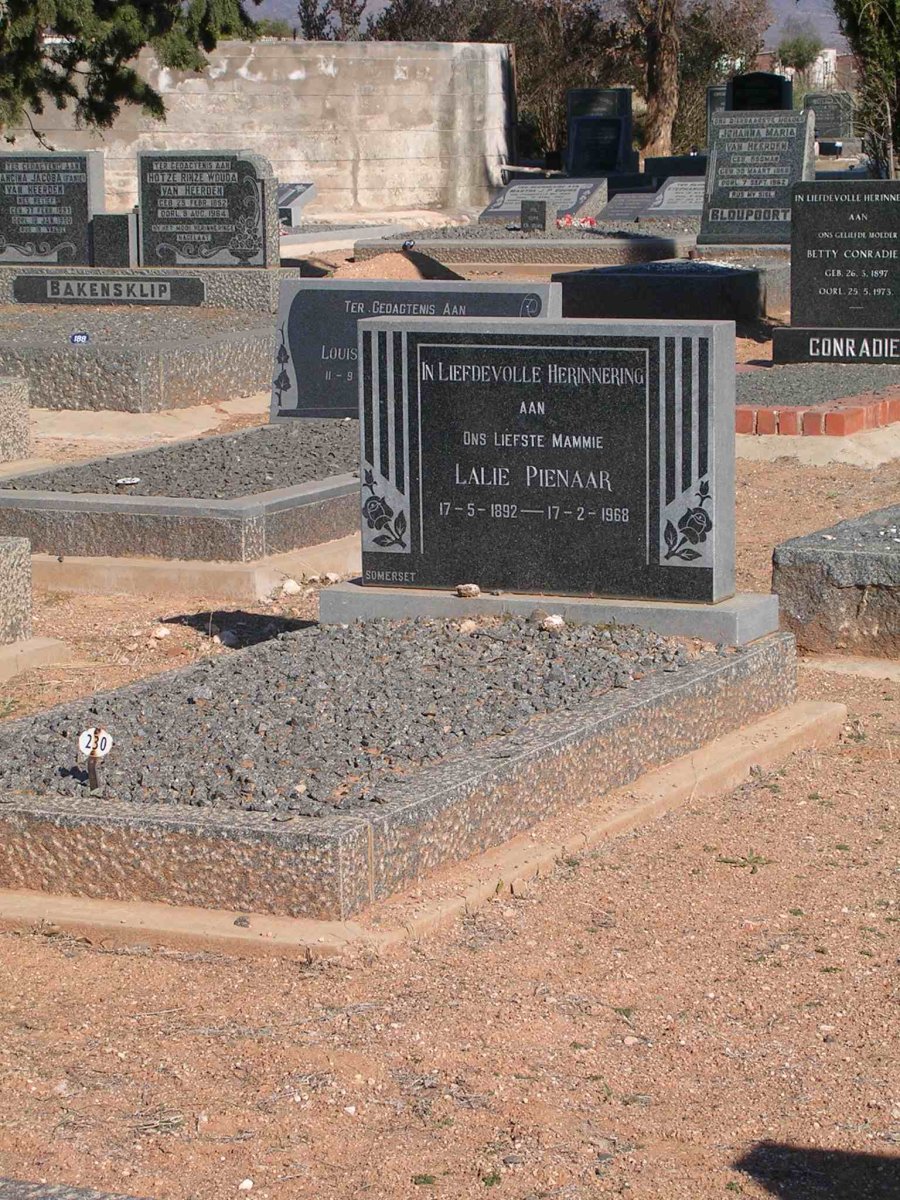 PIENAAR Lalie 1892-1968