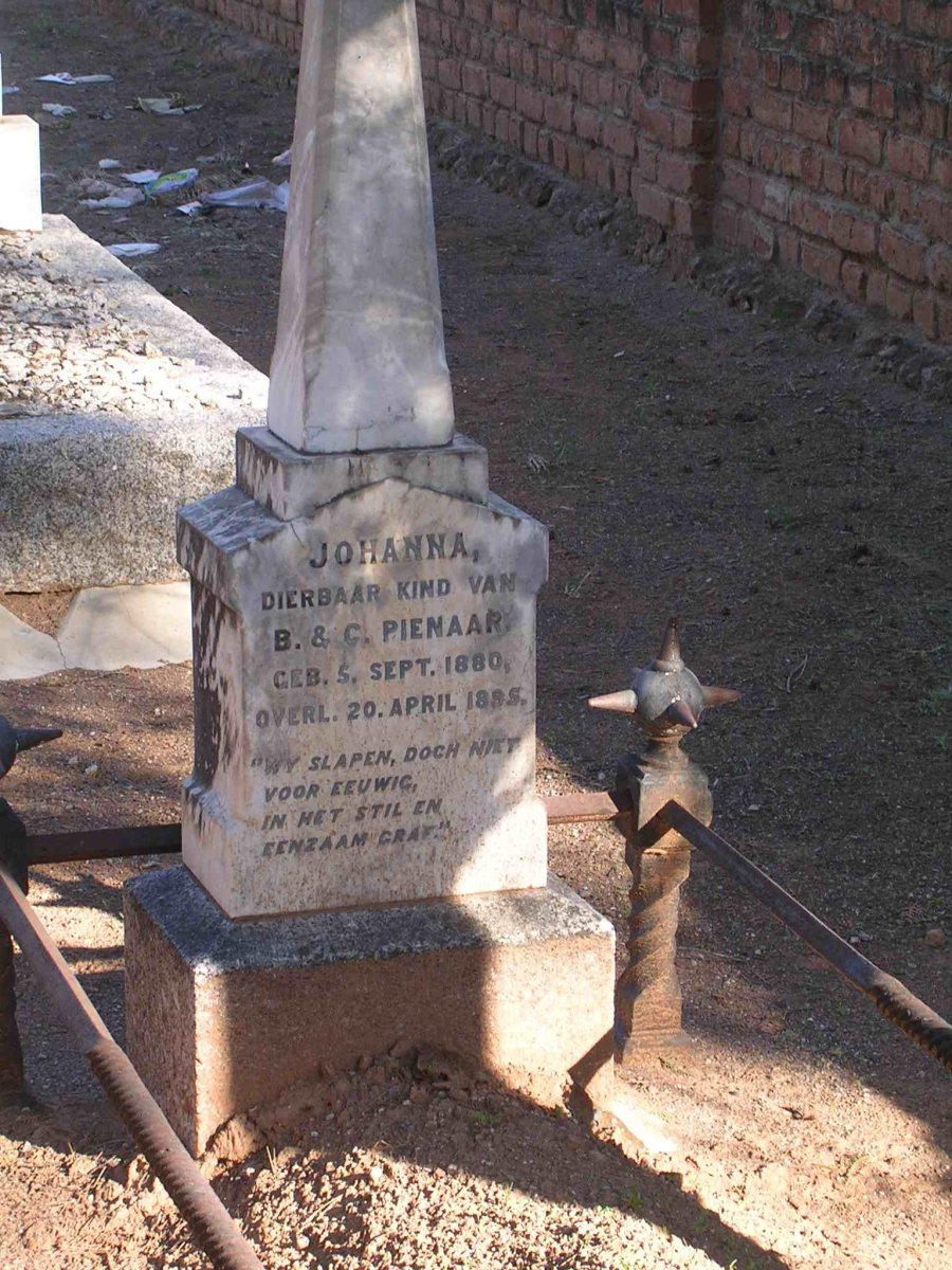 PIENAAR Johanna 1880-1895
