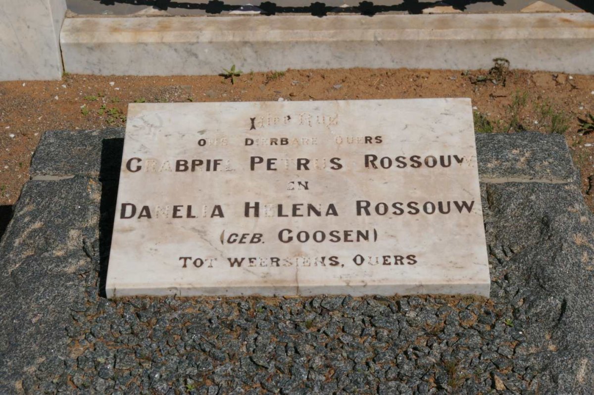ROSSOUW Gabriel Petrus &amp; Danelia Helena GOOSEN