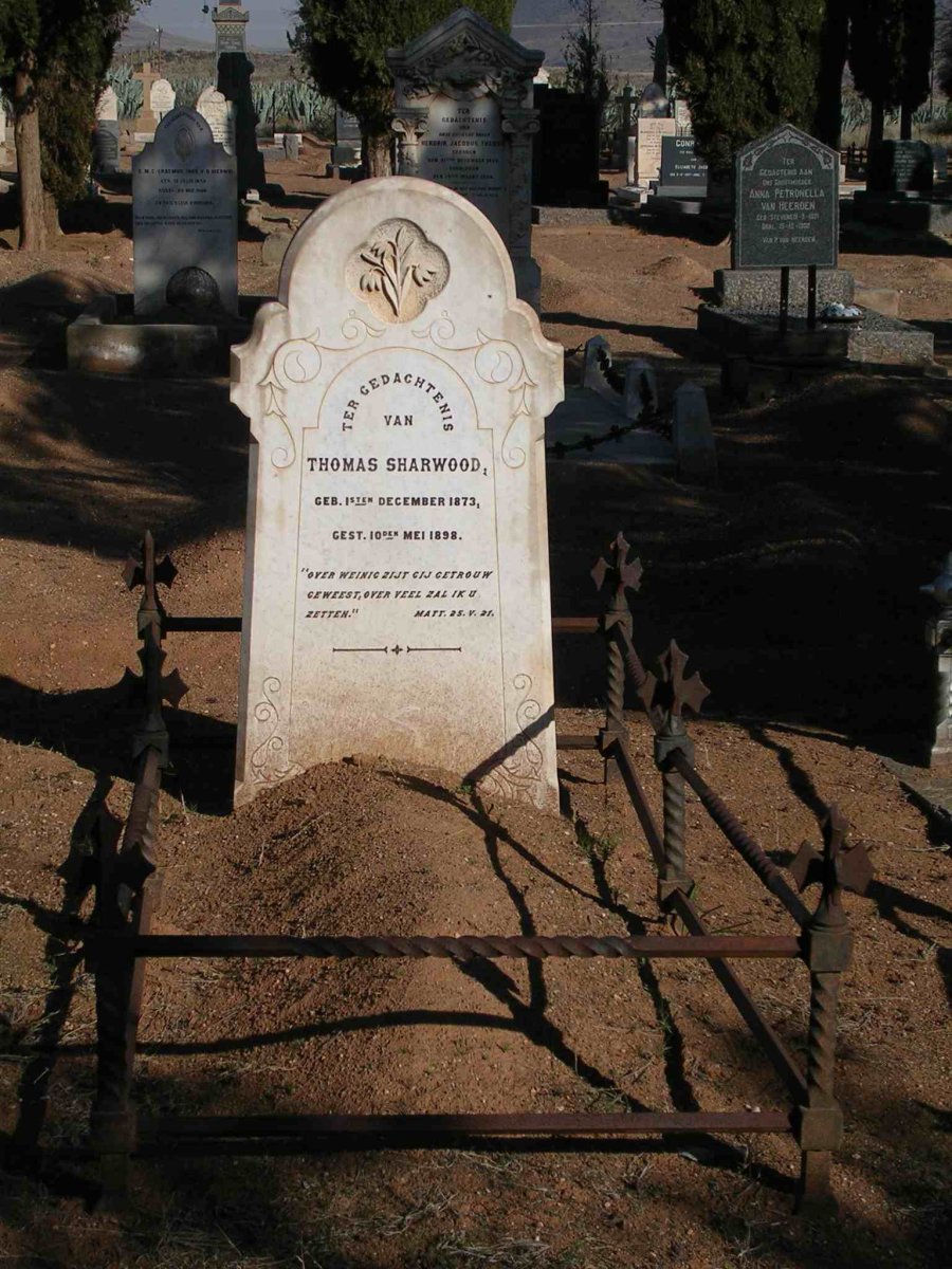 SHARWOOD Thomas 1873-1898