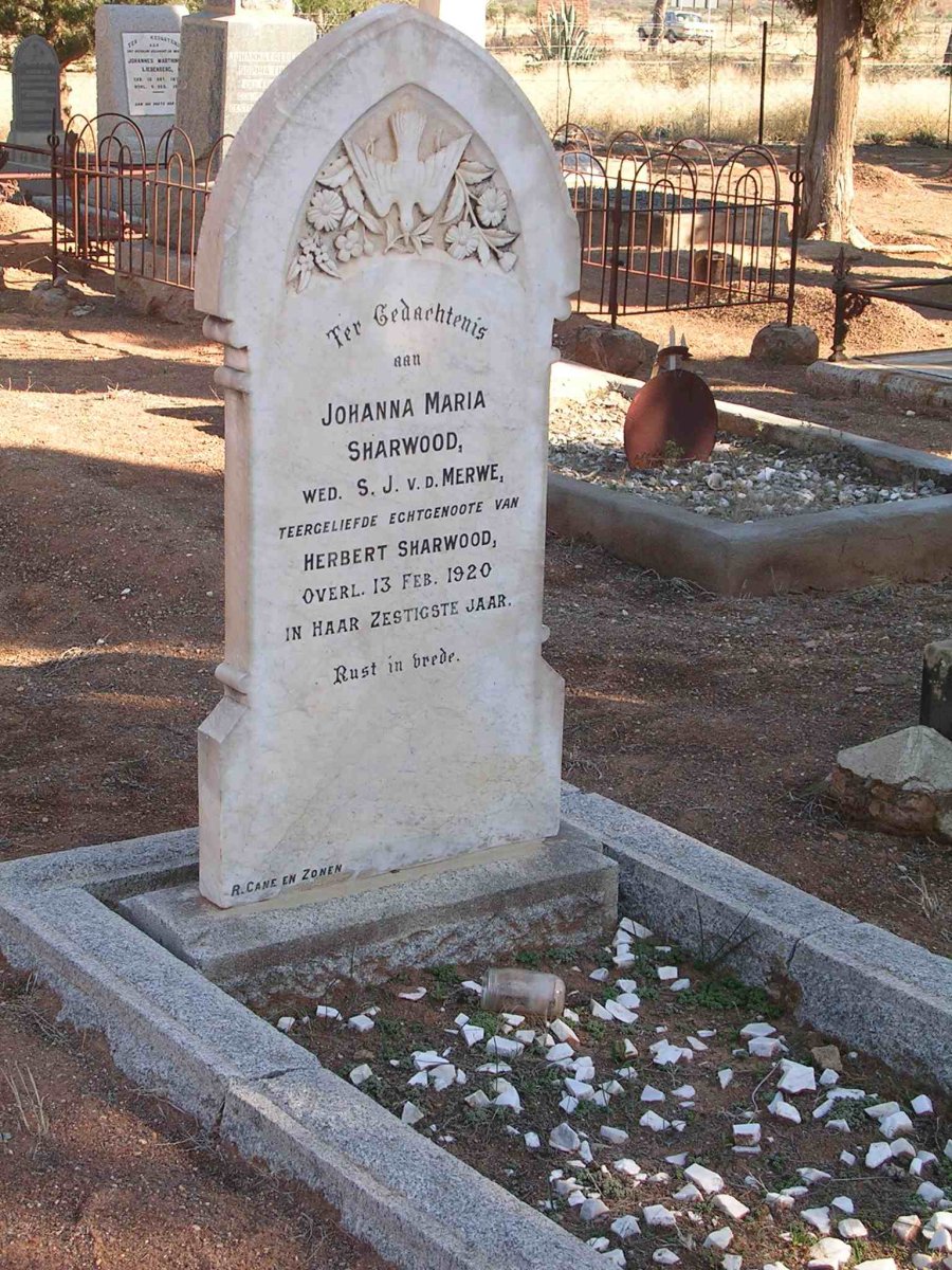 SHARWOOD Johanna Maria   -1920