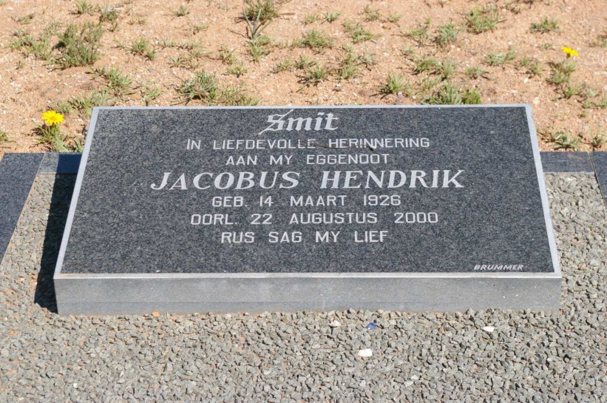 SMIT Jacobus Hendrik 1926-2000