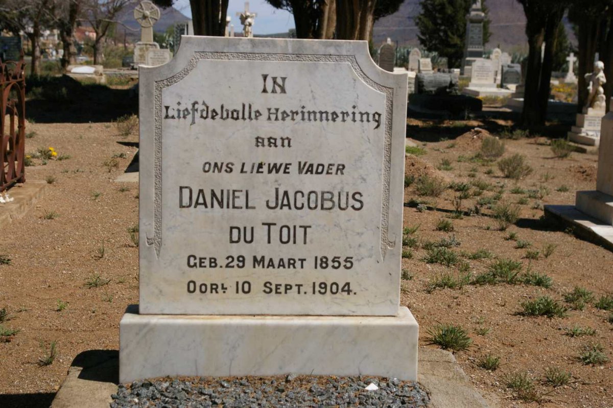 TOIT Daniel Jacobus, du 1855-1904