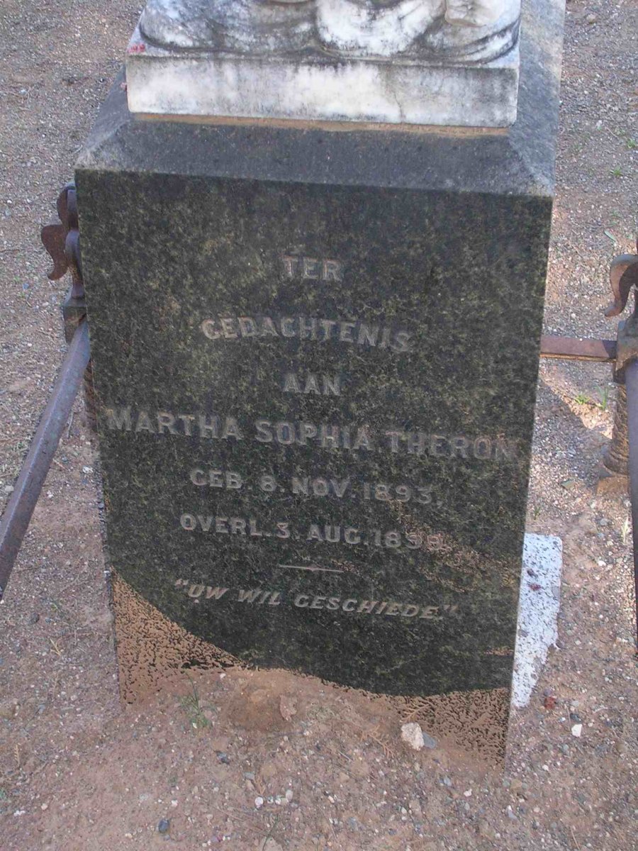 THERON Martha Sophia 1893-1899