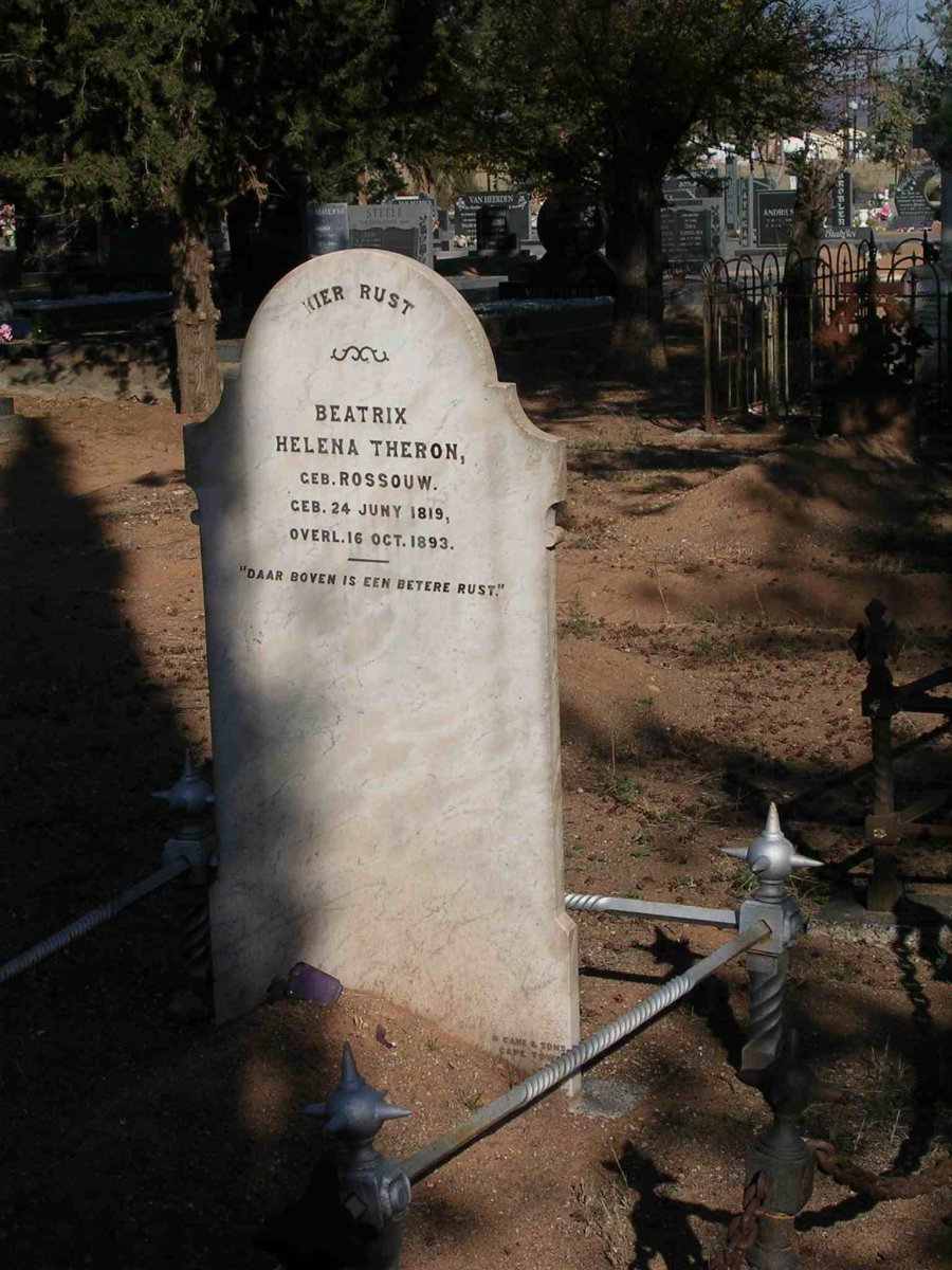 THERON Beatrix Helena nee ROSSOUW 1819-1893