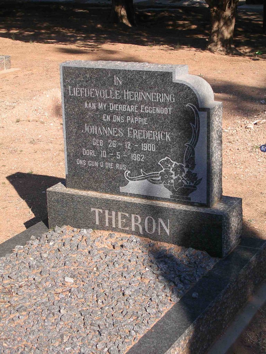 THERON Johannes Frederick 1900-1962