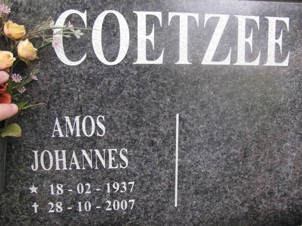 COETZEE Amos Johannes 1937-2007