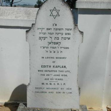KAPLAN Edith -1936