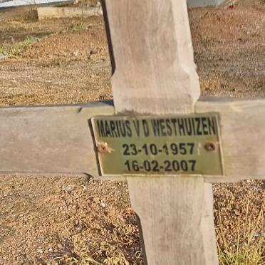 WESTHUIZEN Marius, v.d. 1957-2007