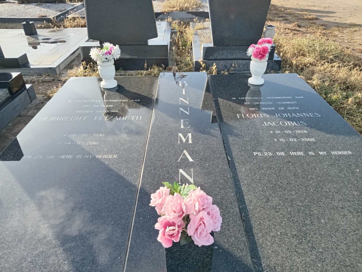 BINNEMAN Floris Johannes Jacobus 1926-2000 &amp; Huibrecht Elizabeth 1930-2016