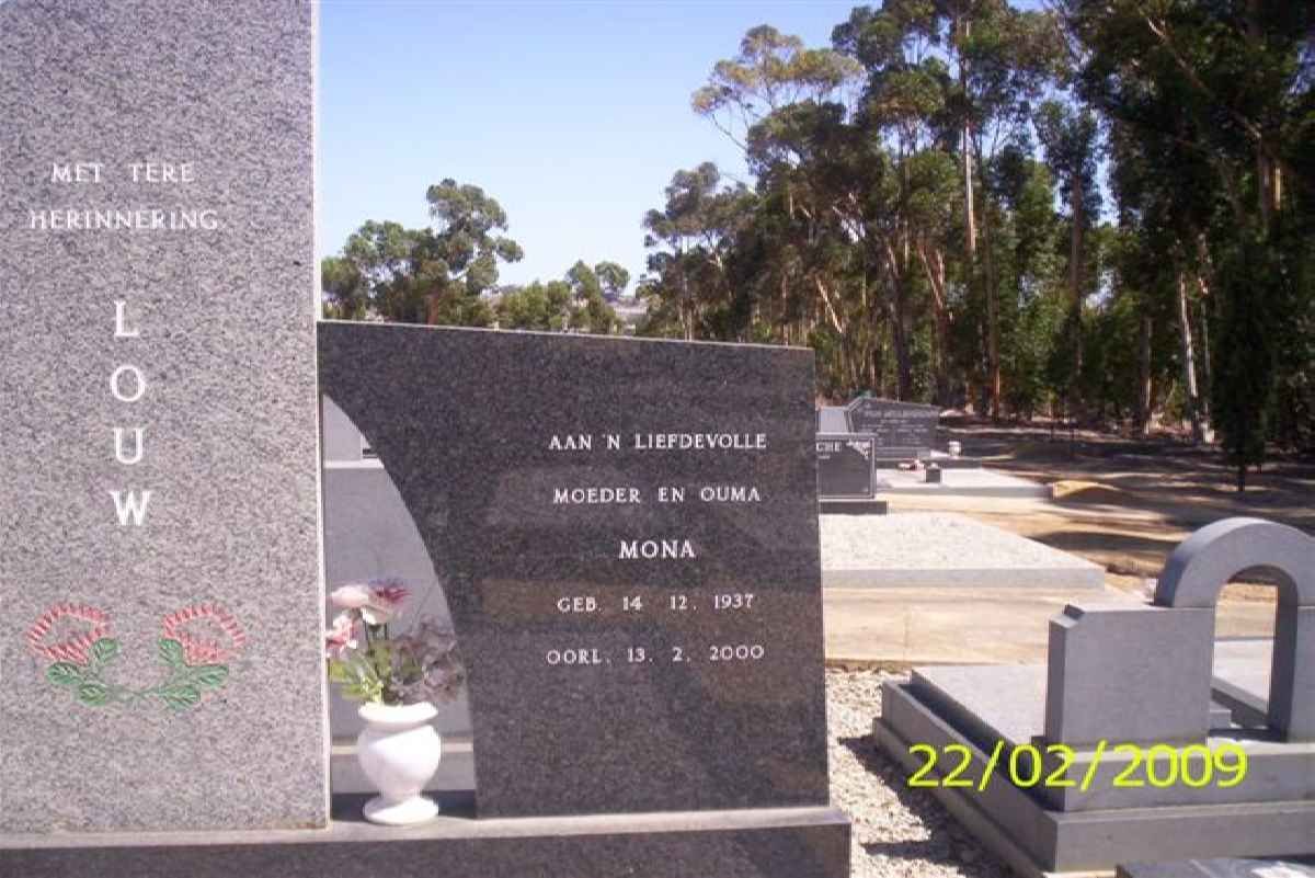 LOUW Mona 1937-2000