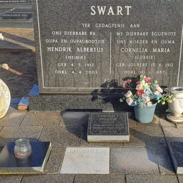 SWART Hendrik Albertus 1917-2003 &amp; Cornelia Maria JOUBERT 1912-1987
