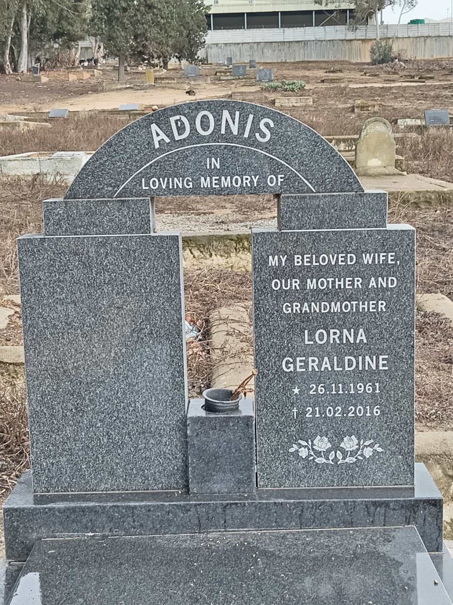 ADONIS Lorna Geraldine 1961-2016