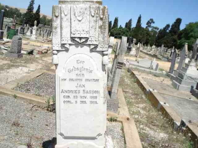 BASSON Jan Andries 1905-1905