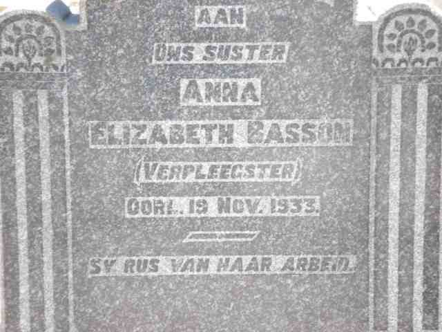 BASSON Anna Elizabeth -1933