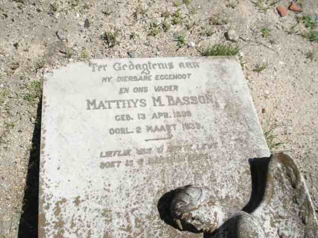 BASSON Matthys M. 1899-1938