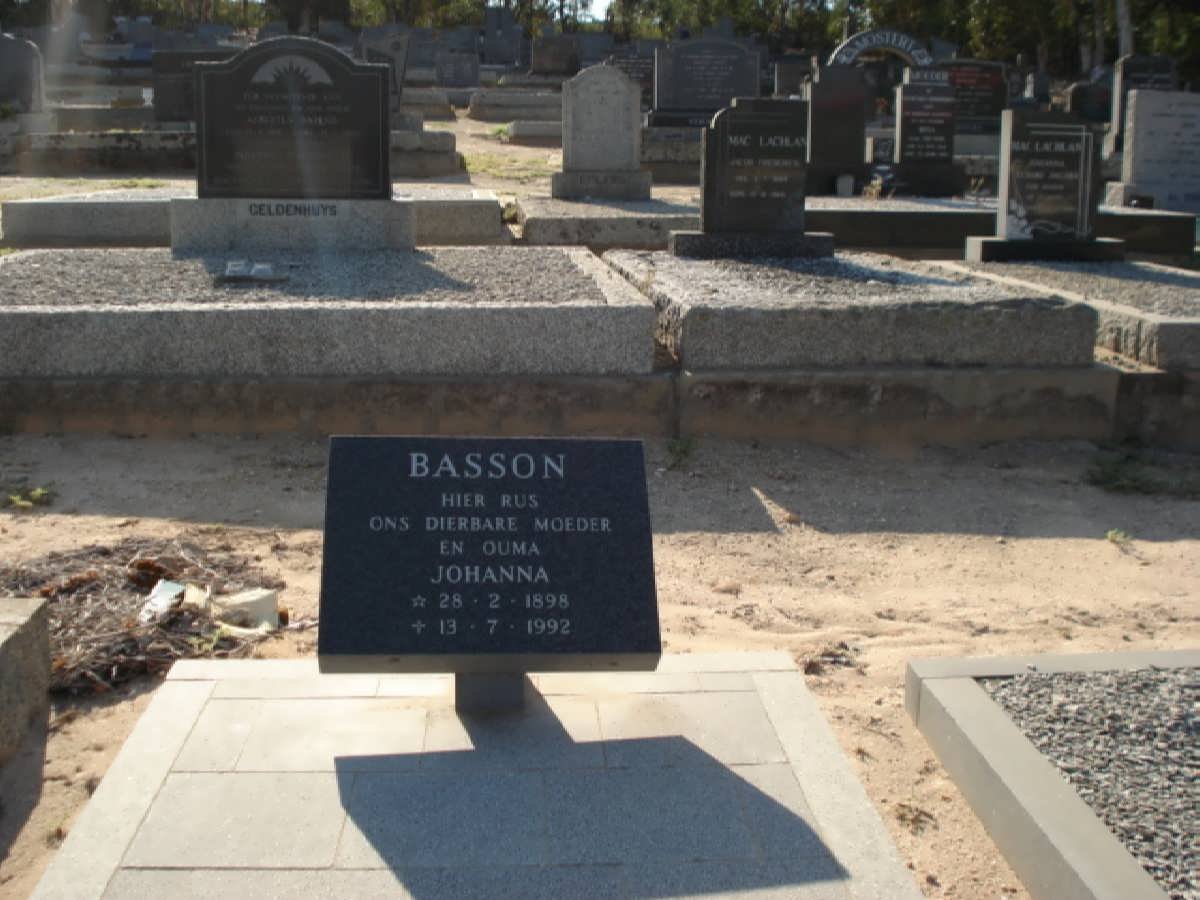 BASSON Johanna 1898-1992