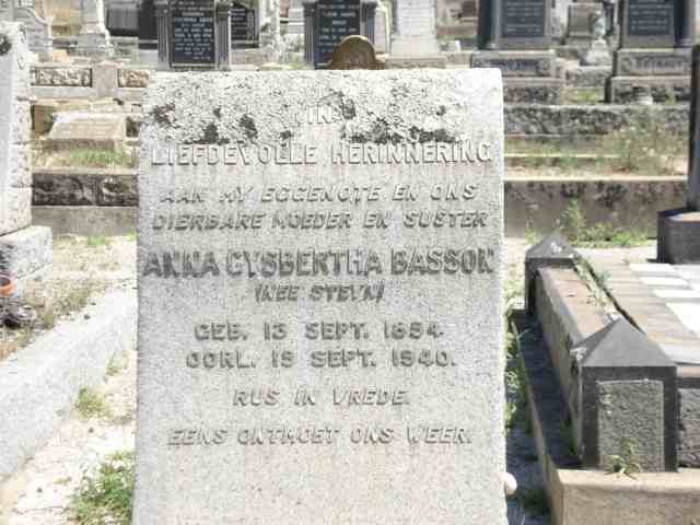 BASSON Anna Gysbertha née STEYN 1894-1944