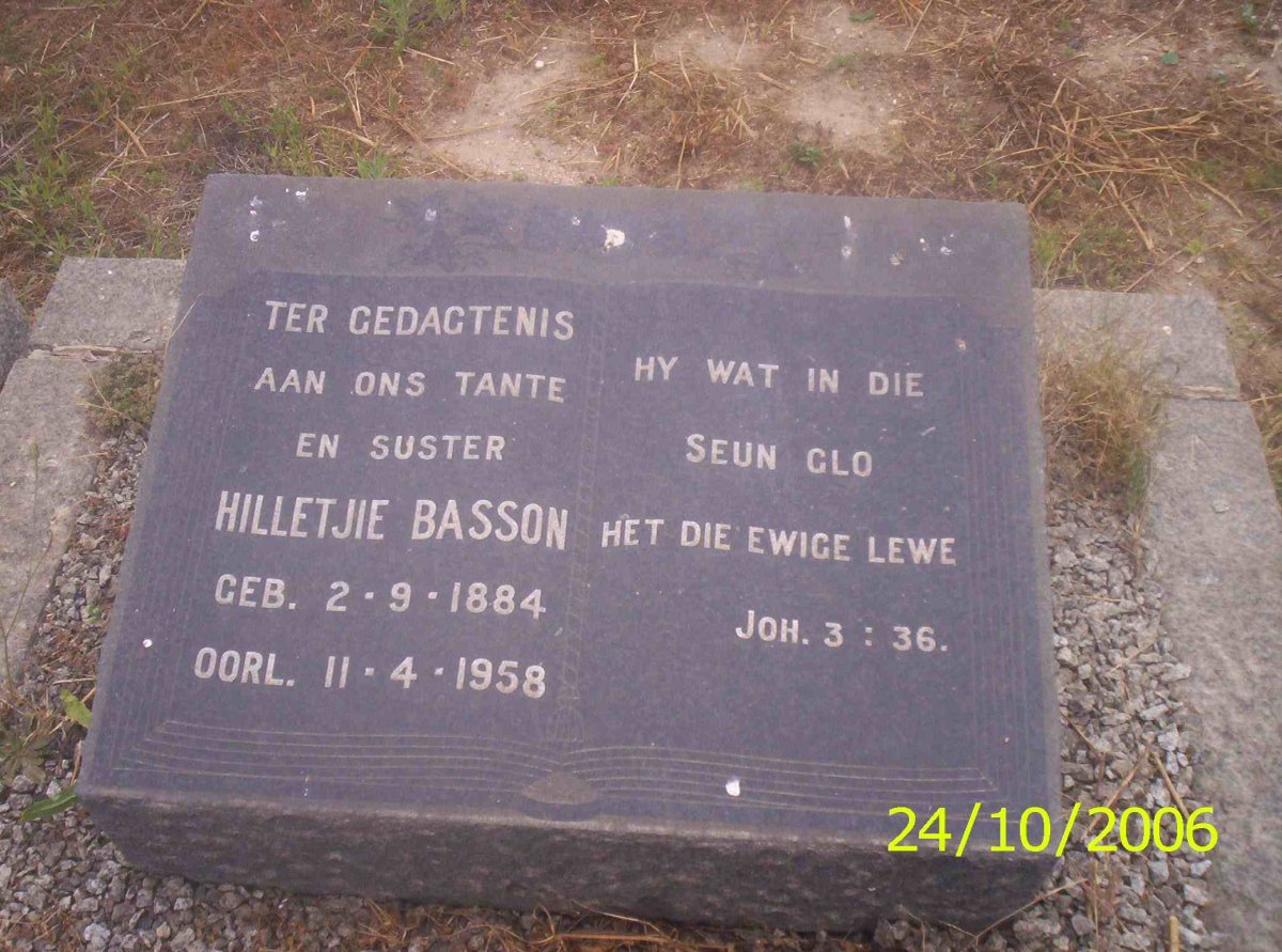 BASSON Hilletjie 1884-1958