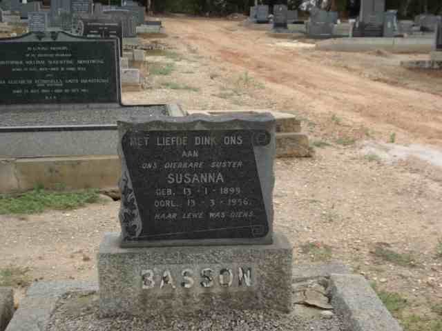 BASSON Susanna 1899-1956