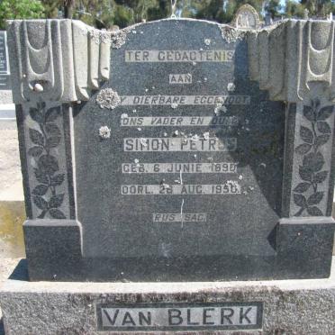 BLERK Simon Petrus, van 1890-1950