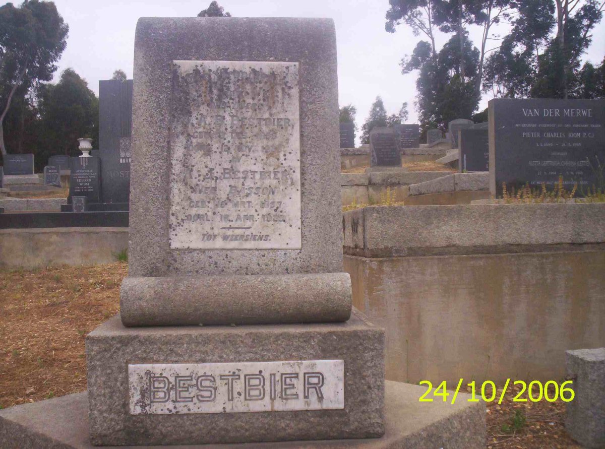 BESTBIER J.A.B. 185?-1929 &amp; A.J. BASSON 1857-1929