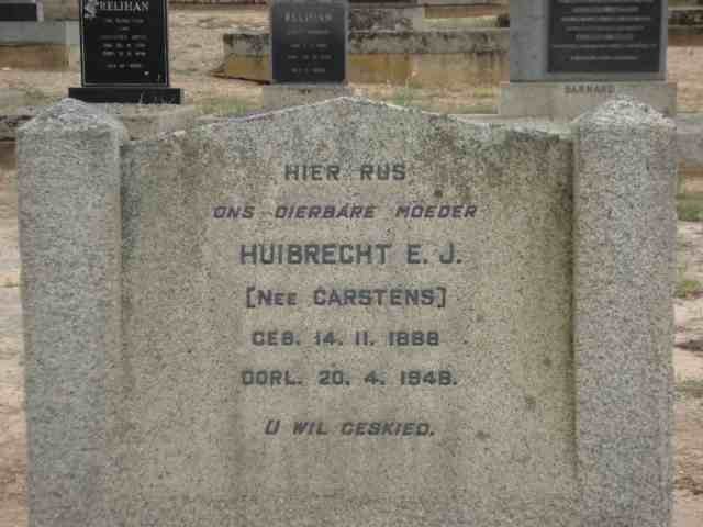 CARSTENS Huibrecht E.J. nee CARSTENS 1888-1948