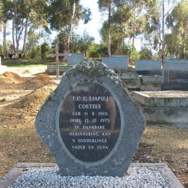 COETZEE J.C.G 1901-1975