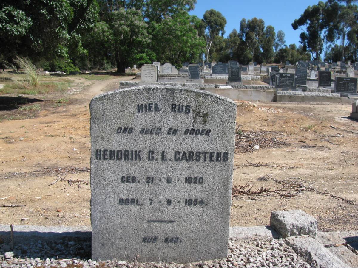 CARSTENS Hendrik C.L. 1920-1954