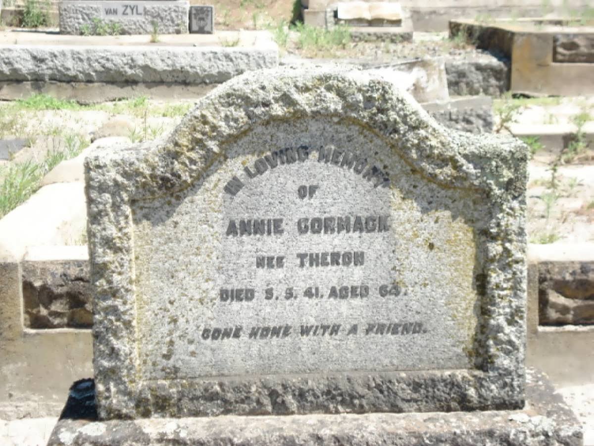 CORMACK Annie nee THERON -1941