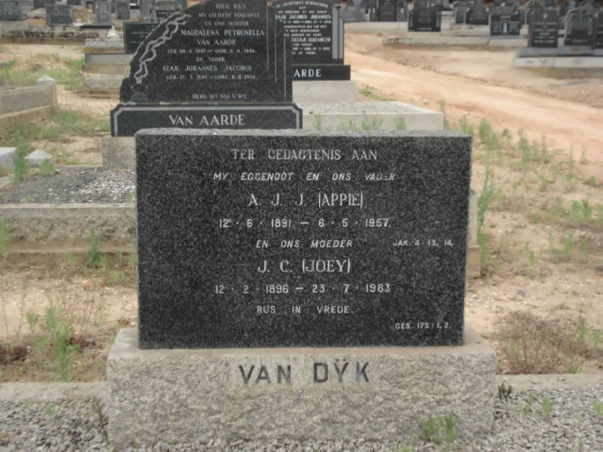 DYK A.J.J., van 1891-1957 &amp; J.C. 1896-1983