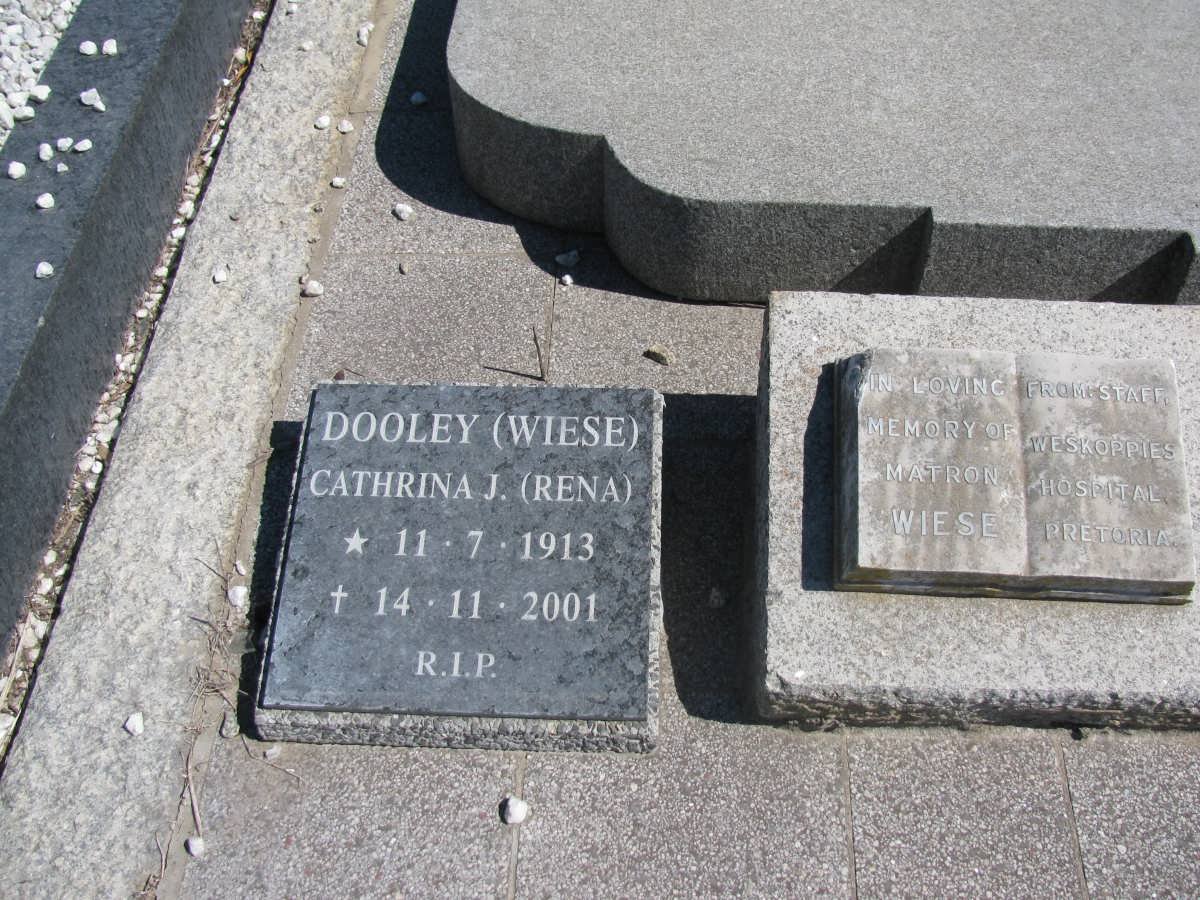 DOOLEY Cathrina J. nee WIESE 1913-2001