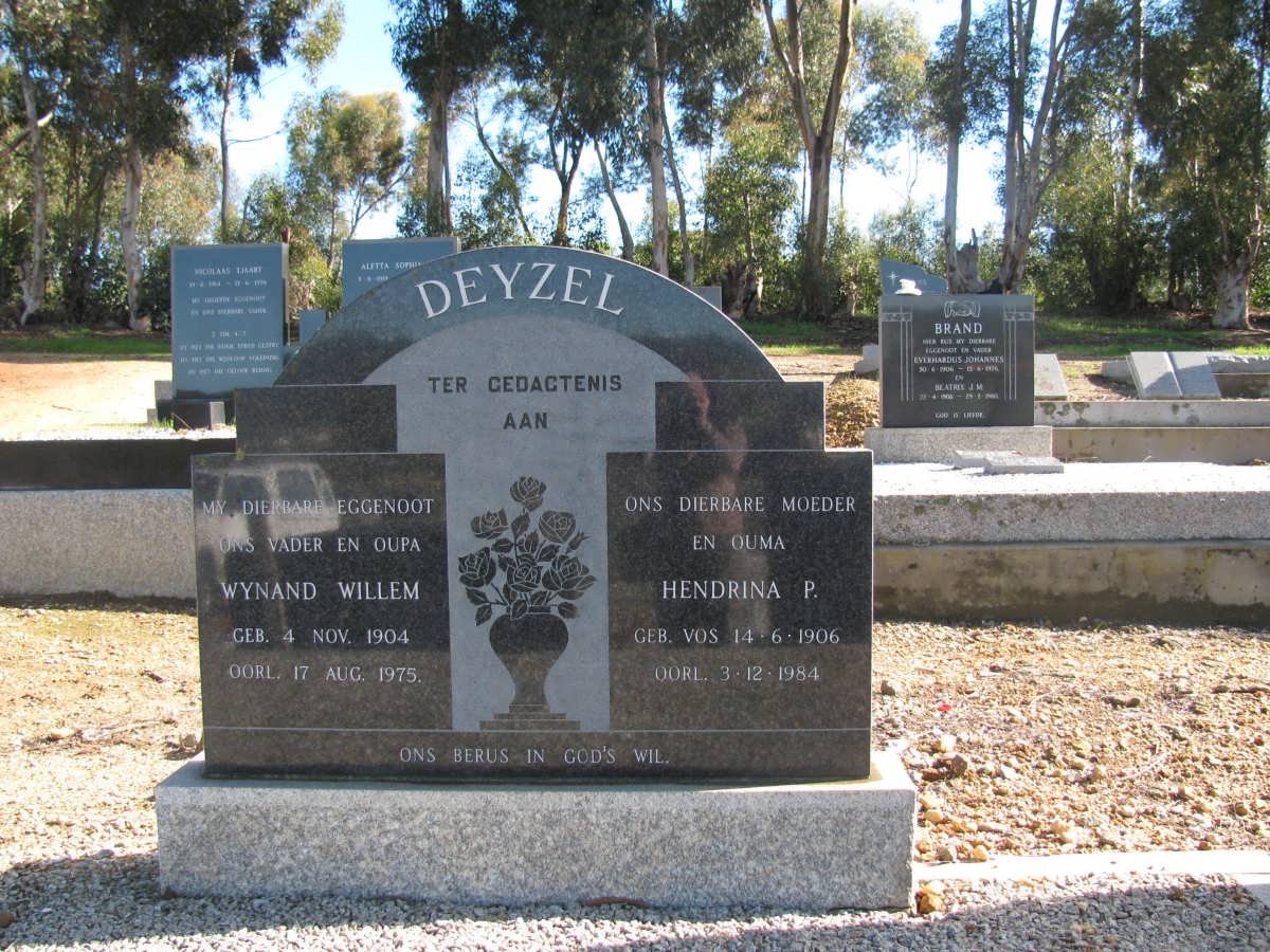 DEYZEL Wynand Willem 1904-1975 &amp; Hendrina P. VOS 1906-1984