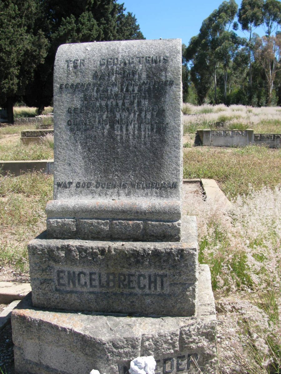 ENGELBRECHT Elizabeth 1884-1942