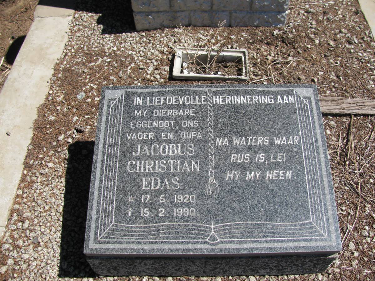 EDAS Jacobus Christian 1920-1990