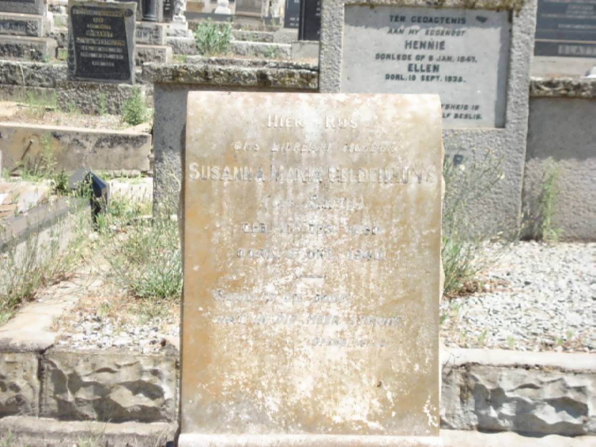 GELDENHUYS Susanna Maria 18??-1940