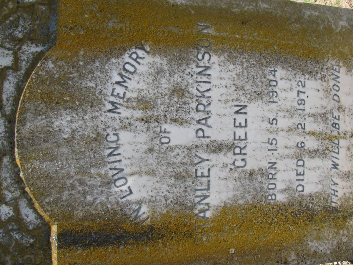 GREEN Stanley Parkinson 1904-1972